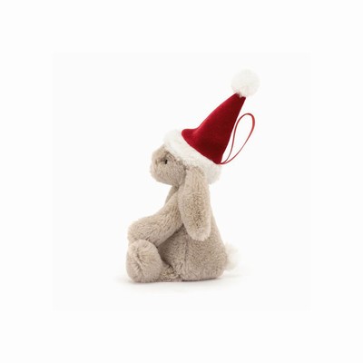 Jellycat Bashful Christmas Conejo Decoration | RUSL-87951